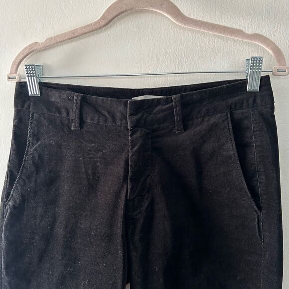 Vince Womens Black Corduroy Cropped Pants Size 4 Classic Neutral Minimalist - Picture 5 of 8